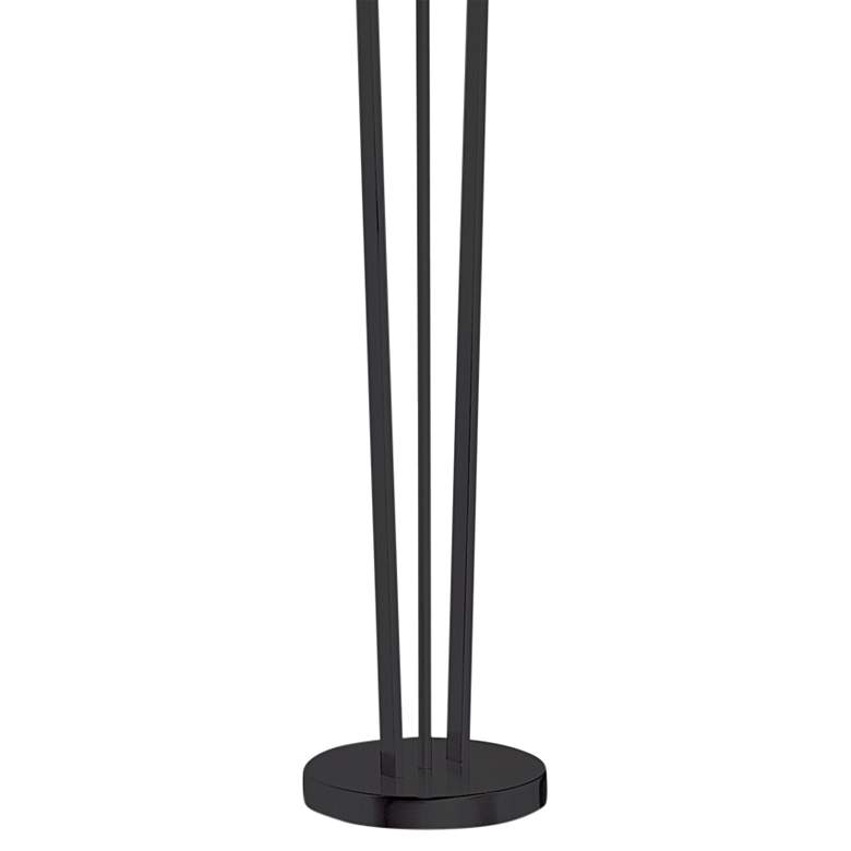 Image 4 Emotions 61 inch Matte Black Metal Modern Cone Torchiere Floor Lamp more views