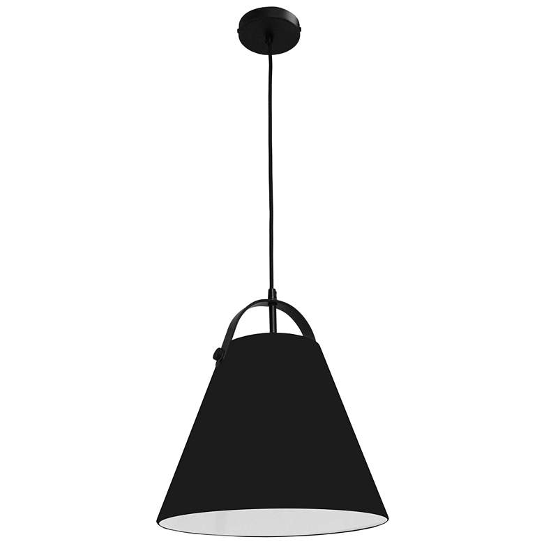 Image 1 Emperor 13" Wide 1 Light Matte Black Pendant