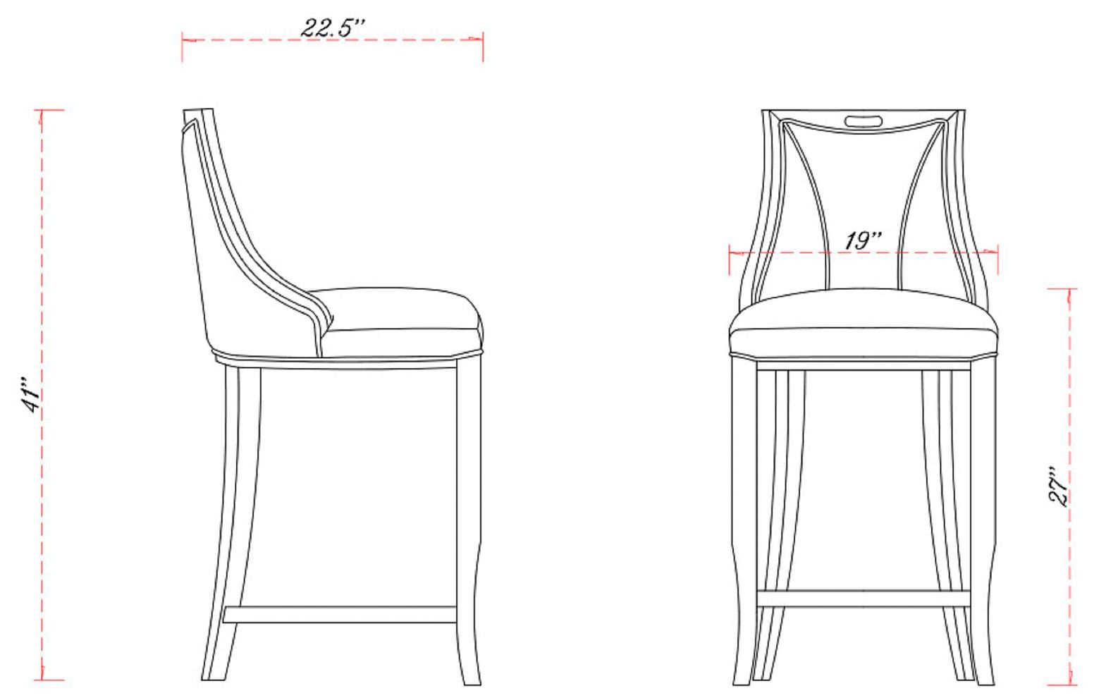 Image 3 Emperor 41 in. Bronze and Walnut Beech Wood Bar Stool more views
