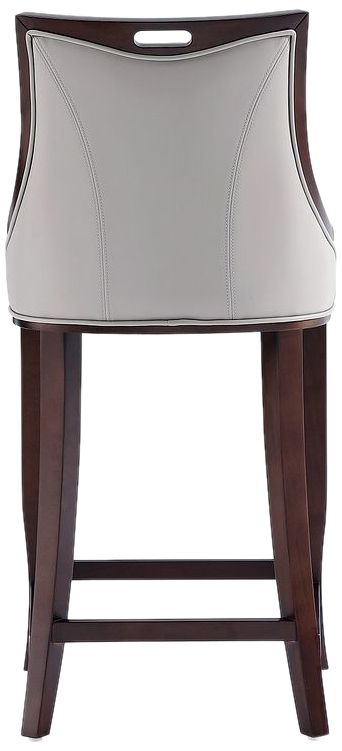 Image 7 Emperor Faux Leather Barstool in Light Grey more views