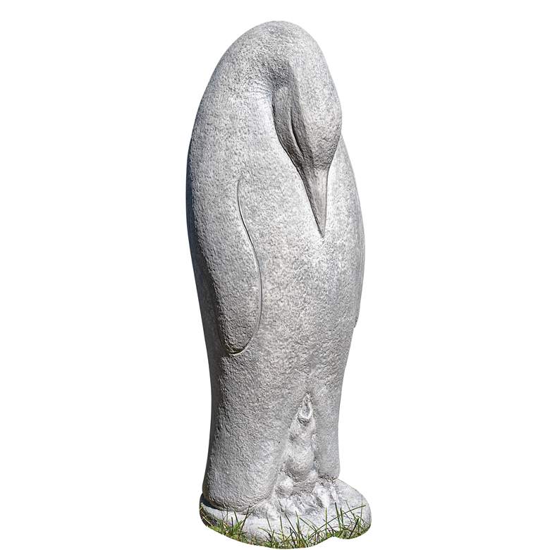 Image 1 Emperor Penguin 25 1/2" High Trevia Greystone Outdoor Statue