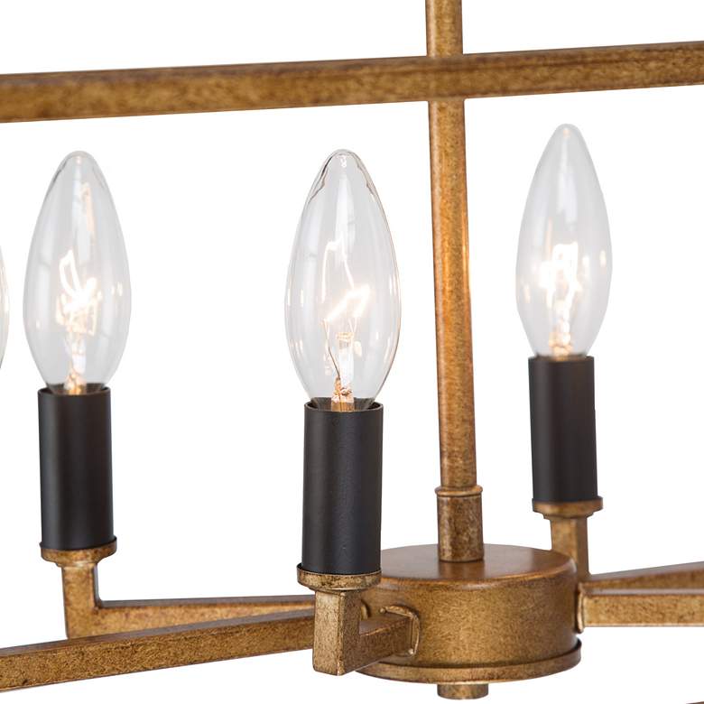 Image 3 Empher 23 1/2" Wide Gold Iron 6-Light Island Pendant Light more views
