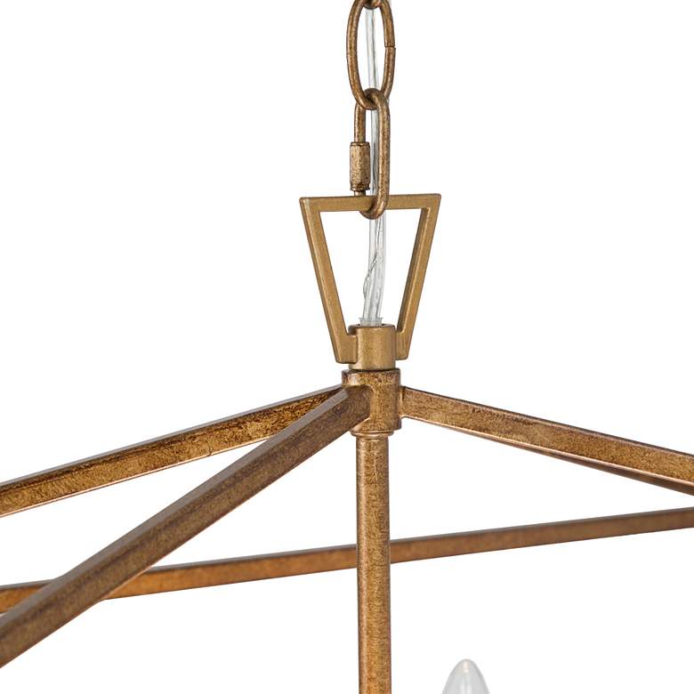 Image 5 Empher 23 1/2" Wide Gold Iron 6-Light Island Pendant Light more views