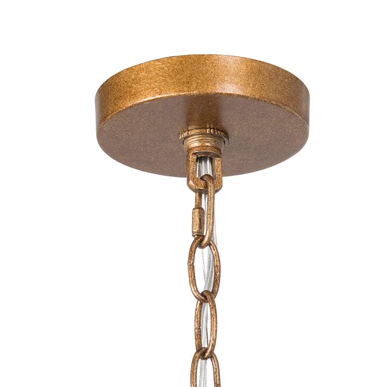 Image 6 Empher 23 1/2" Wide Gold Iron 6-Light Island Pendant Light more views