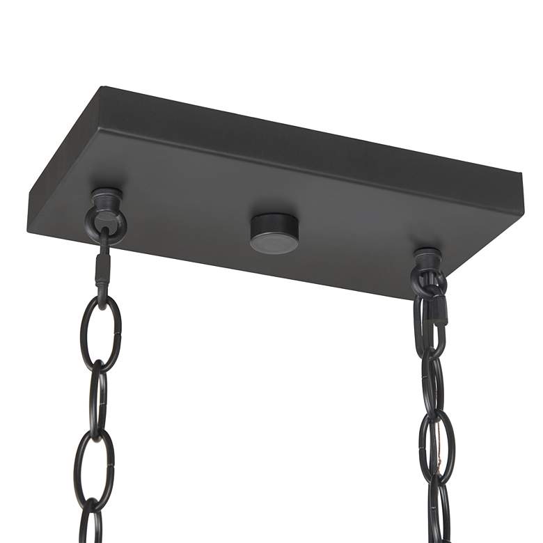 Image 5 Empher 30" Wide Black and Gold 5-Light Island Pendant Light more views