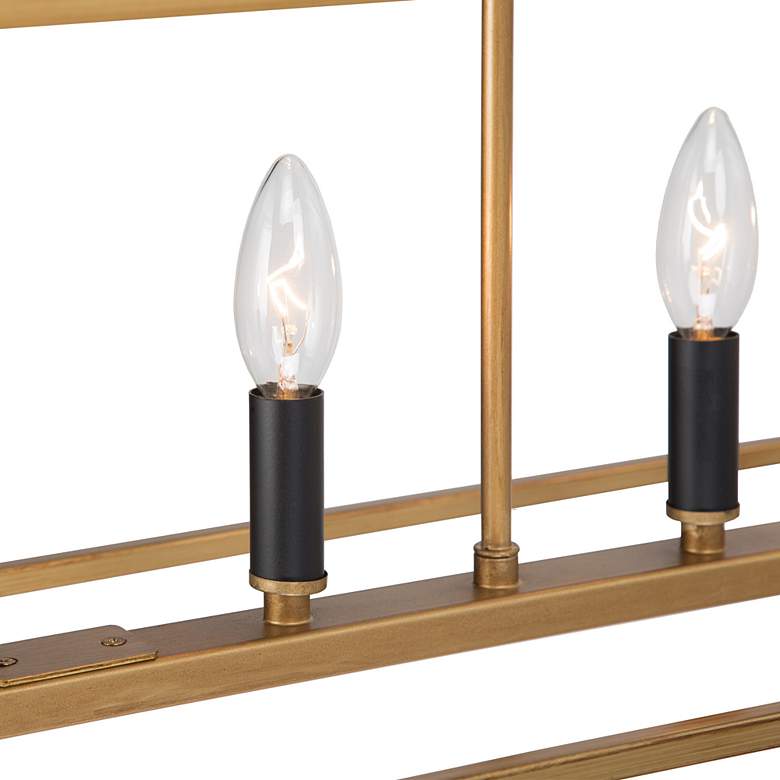 Image 3 Empher 30" Wide Gold Iron 5-Light Island Pendant Light more views