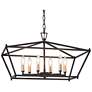 1_Empher 6-Light Black Gold Island Chandelier