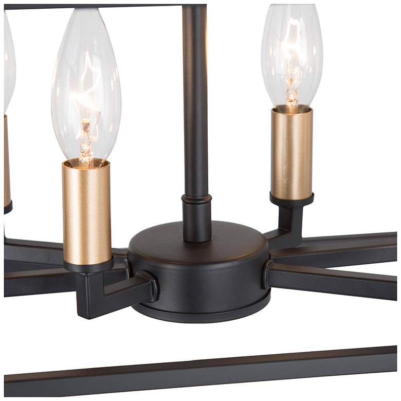 Image 4 Empher 6-Light Black Gold Island Chandelier more views