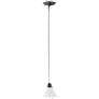 Empire; 1 Light; 7 in.; Mini Pendant with Frosted White Glass