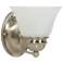 Empire; 1 Light; 7 in.; Vanity with Alabaster Glass Bell Shades