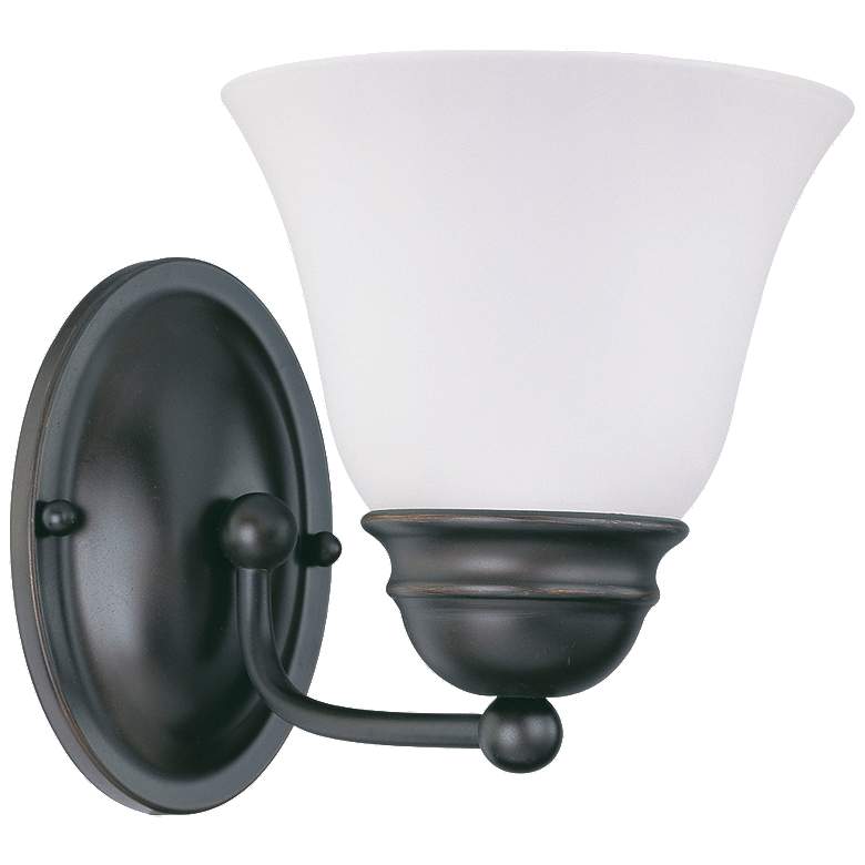 Image 1 Empire; 1 Light; 7 in.; Vanity with Frosted White Glass