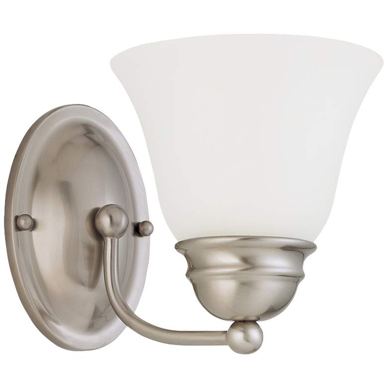 Image 1 Empire; 1 Light; 7 in.; Vanity with Frosted White Glass
