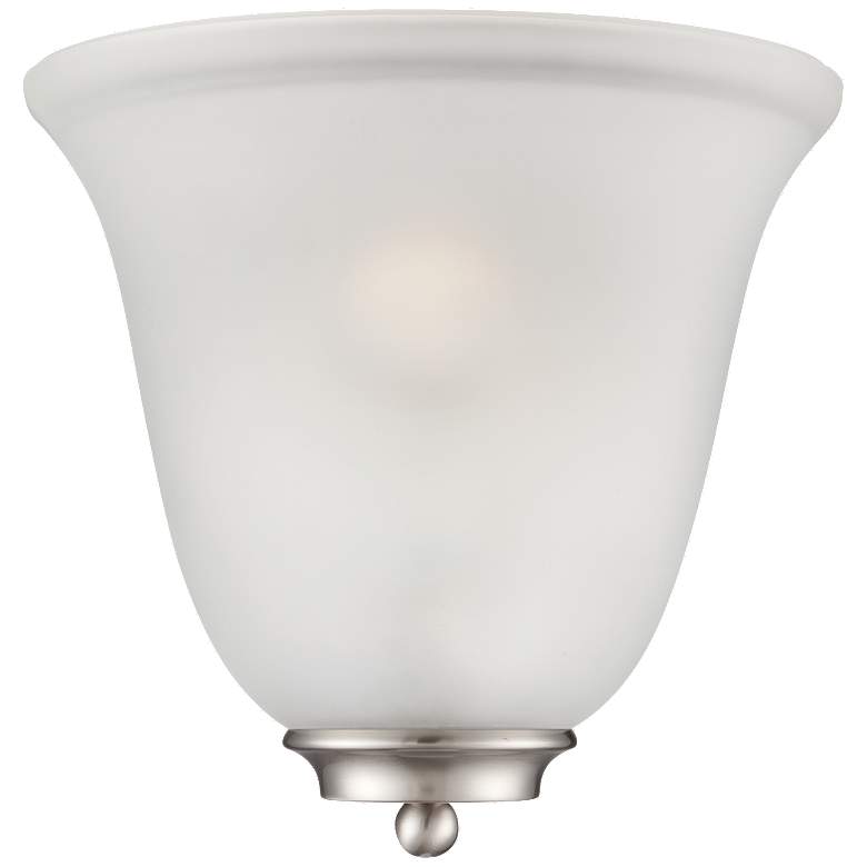 Image 1 Empire; 1 Light; Wall Sconce; Brushed Nickel with Frosted Glass