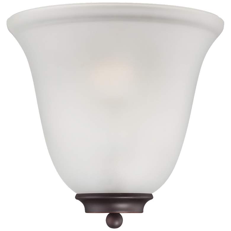 Image 1 Empire; 1 Light; Wall Sconce; Mahogany Bronze with Frosted Glass