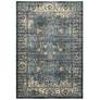 Empire 114L4 5&#39;3"x7&#39;6" Blue and Ivory Area Rug