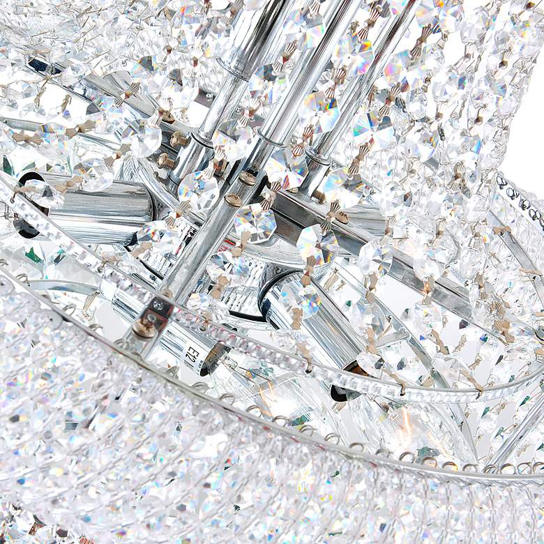 Image 4 Empire 14 Light Down Chandelier With Chrome Finish more views