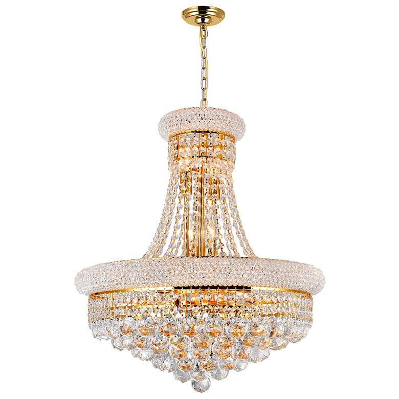 Image 1 Empire 14 Light Down Chandelier With Gold Finish