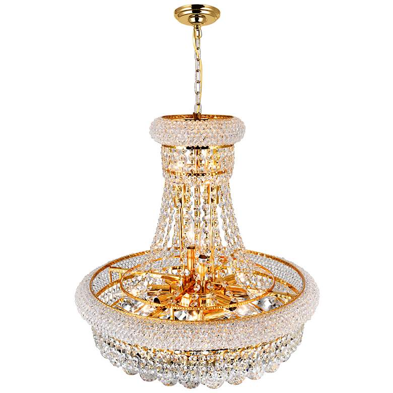 Image 3 Empire 14 Light Down Chandelier With Gold Finish more views