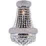 1_Empire 17" High Chrome and Clear Crystal Wall Sconce