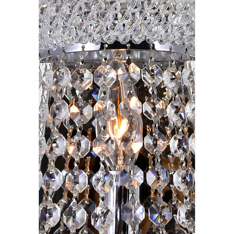 Image 4 Empire 17" High Chrome and Clear Crystal Wall Sconce more views