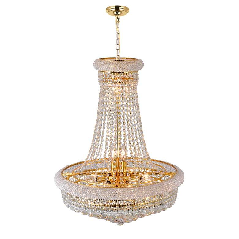 Image 2 Empire 17 Light Down Chandelier With Gold Finish more views