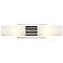 Empire 18.5" Wide 2 Light Polished Nickel Bath Light With White Shade