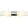 Empire 18.5" Wide 2 Light Polished Nickel Bath Light With White Shade