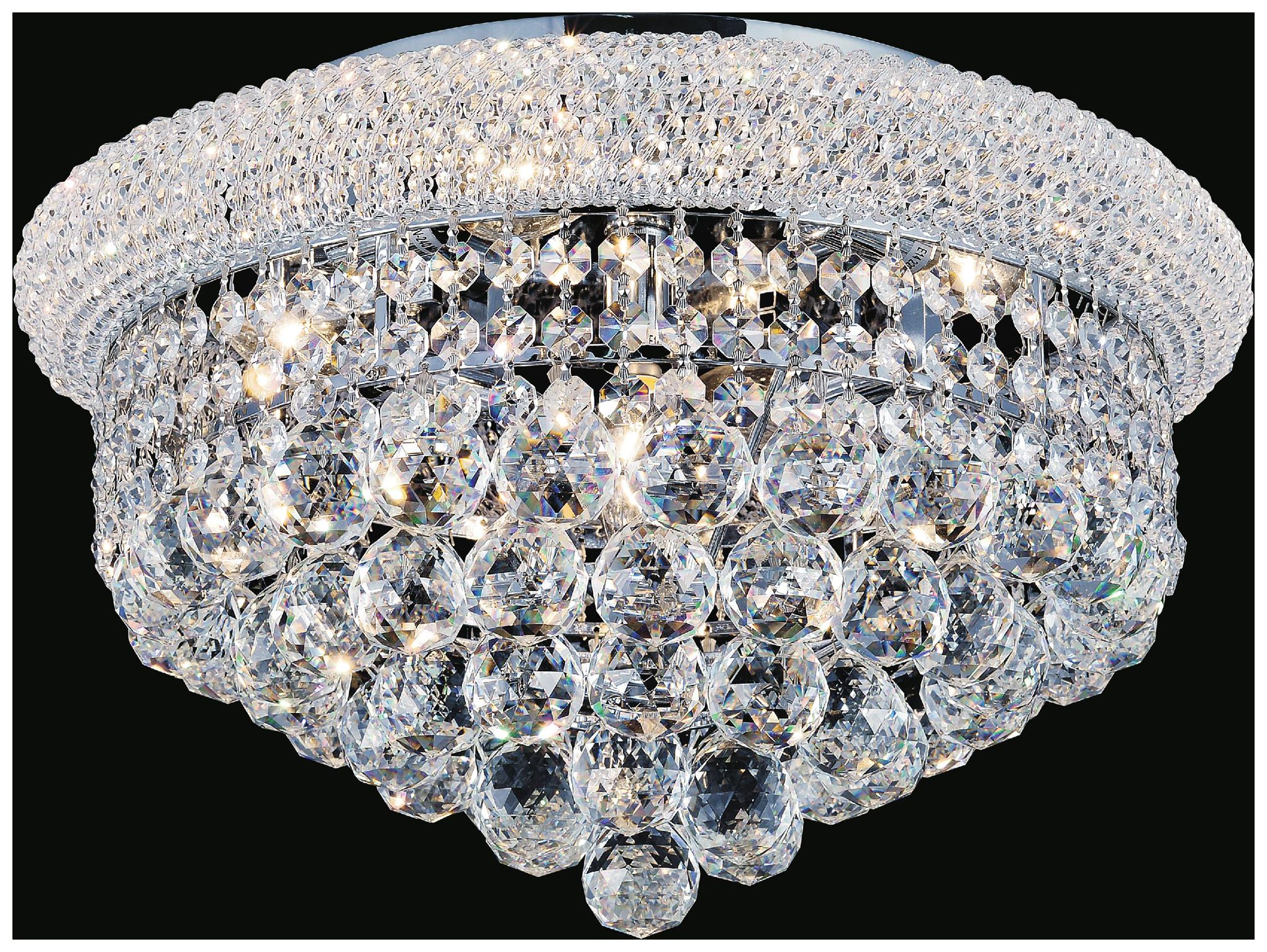 Empire 18" Wide Chrome Ceiling Light