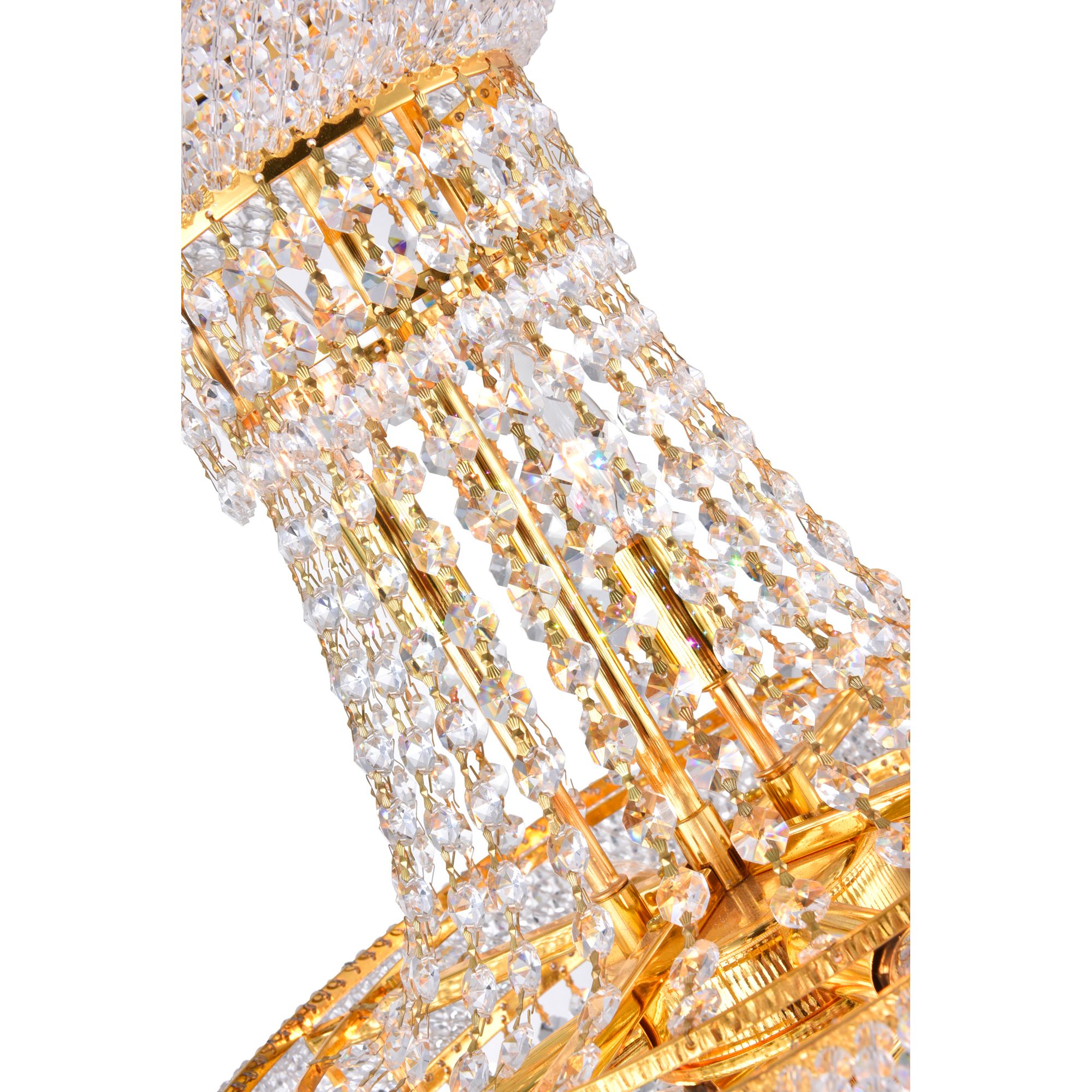 Image 3 Empire 18" Wide Gold and Clear Crystal 8-Light Chandelier more views