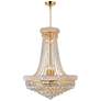 1_Empire 18" Wide Gold and Crystal 17-Light Chandelier