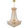 Empire 18" Wide Gold and Crystal 17-Light Chandelier
