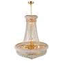 2_Empire 18" Wide Gold and Crystal 17-Light Chandelier more views