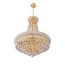 3_Empire 18" Wide Gold and Crystal 17-Light Chandelier more views