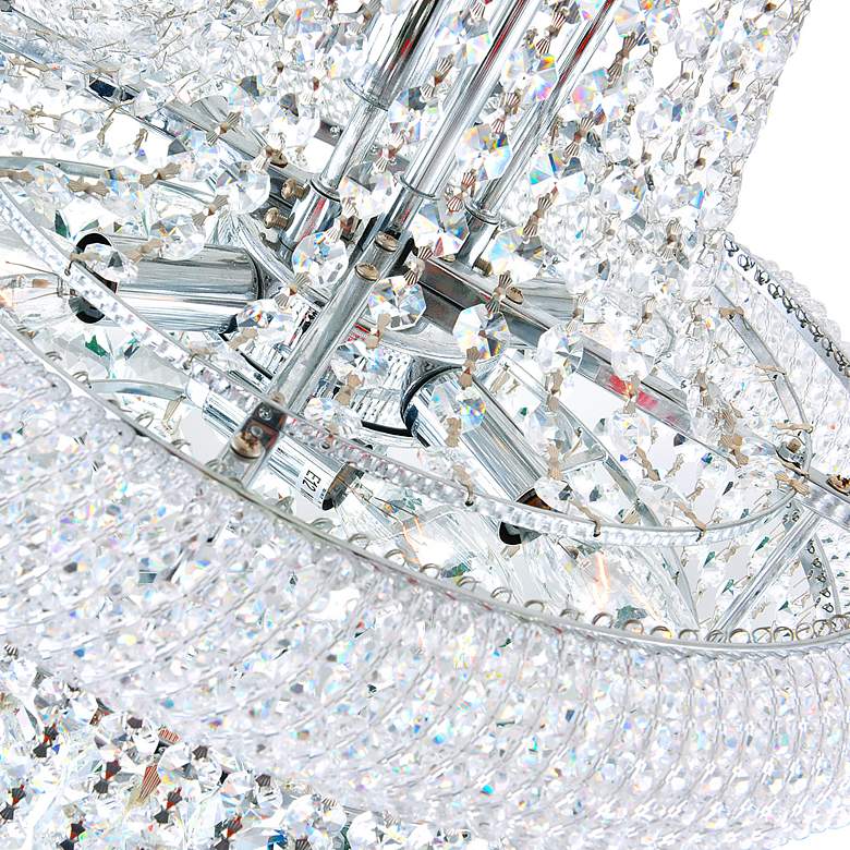 Image 3 Empire 18 Light Down Chandelier With Chrome Finish more views