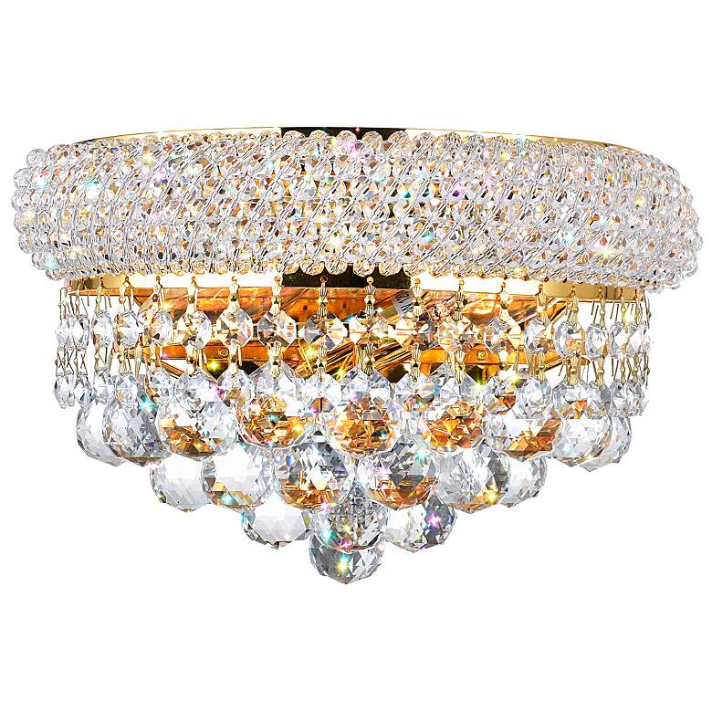 Image 2 Empire 2 Light Wall Sconce With Gold Finish