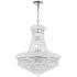 Empire 20" Wide Chrome and Crystal 14-Light Chandelier