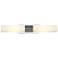 Empire 24.75" Wide 2 Light Polished Nickel Bath Light With White Shade