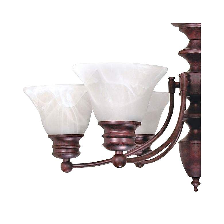 Image 2 Empire 26" Wide Old Bronze 6-Light Chandelier more views