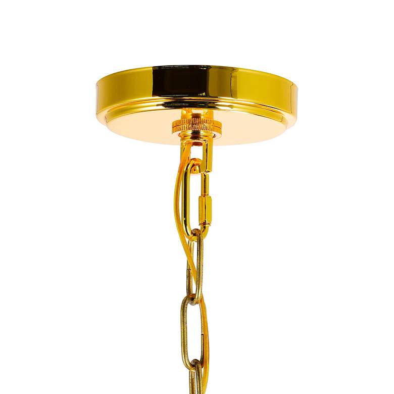 Image 5 Empire 28" Wide Gold and Clear Crystal Chandelier more views