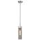 Empire 3.13" Wide Stem Hung Satin Nickel Pendant With Smoke Shade