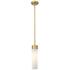 Empire 3 1/4" Wide Brushed Brass Mini Pendant