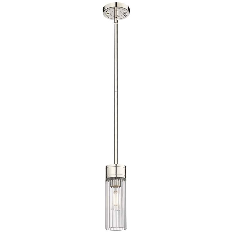 Image 1 Empire 3 1/4"W Polished Nickel Mini Pendant w/ Clear Glass