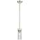 Empire 3 1/4"W Polished Nickel Mini Pendant w/ Clear Glass