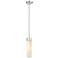 Empire 3 1/4"W Polished Nickel Mini Pendant w/ White Glass
