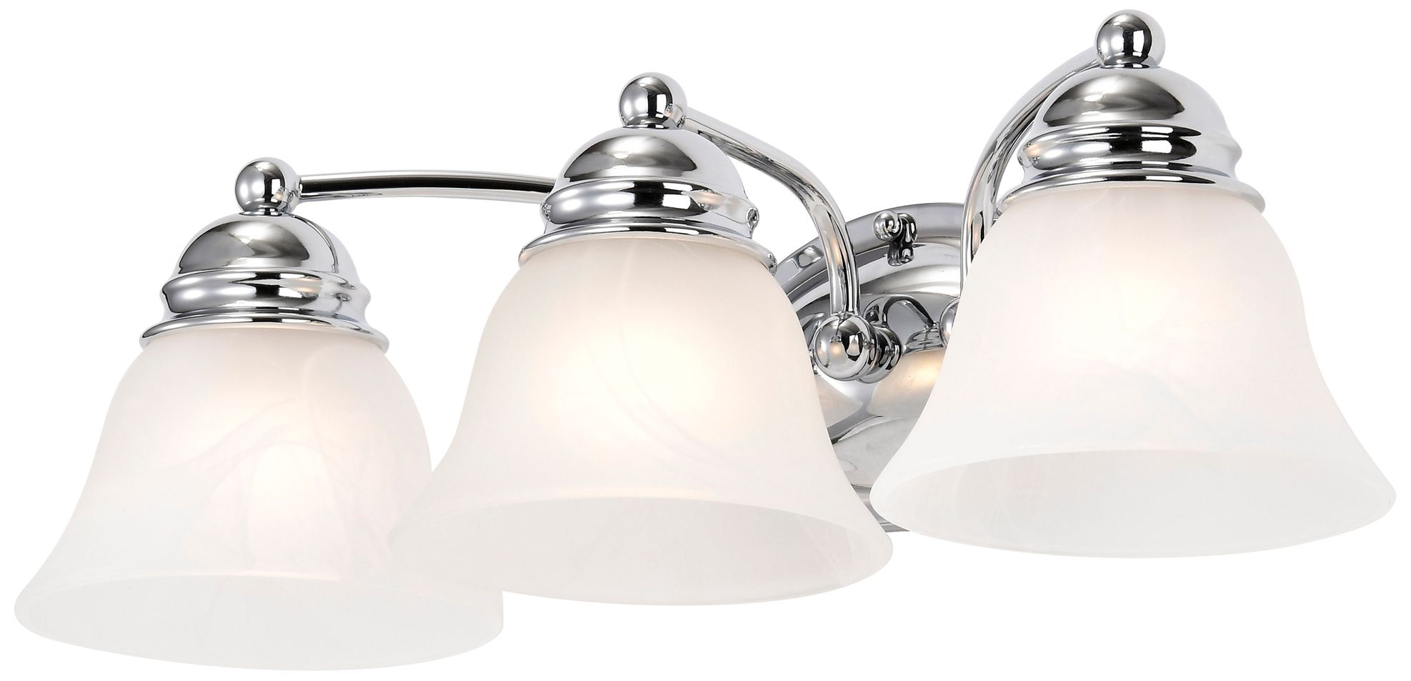 Thumbnail3 of Empire; 3 Light; 21 in.; Vanity with Alabaster Glass Bell Shades more views