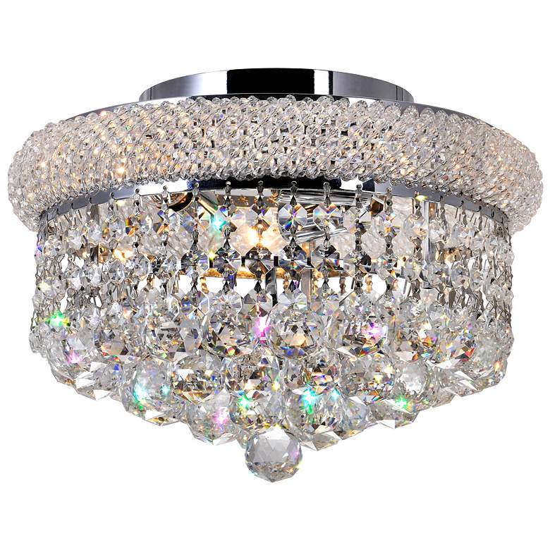 Image 1 Empire 3 Light Flush Mount With Chrome Finish