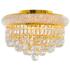 Empire 3 Light Flush Mount With Gold Finish