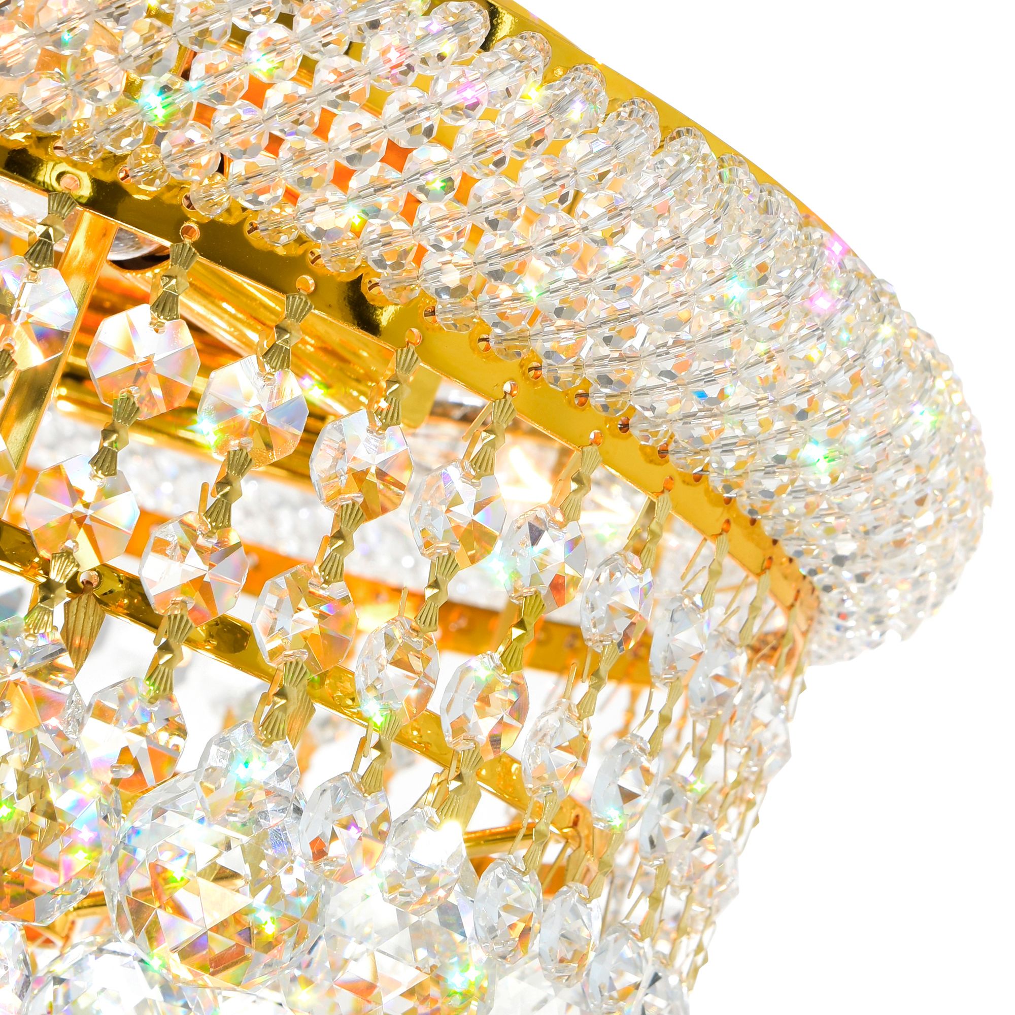 Image 5 Empire 3 Light Flush Mount With Gold Finish more views