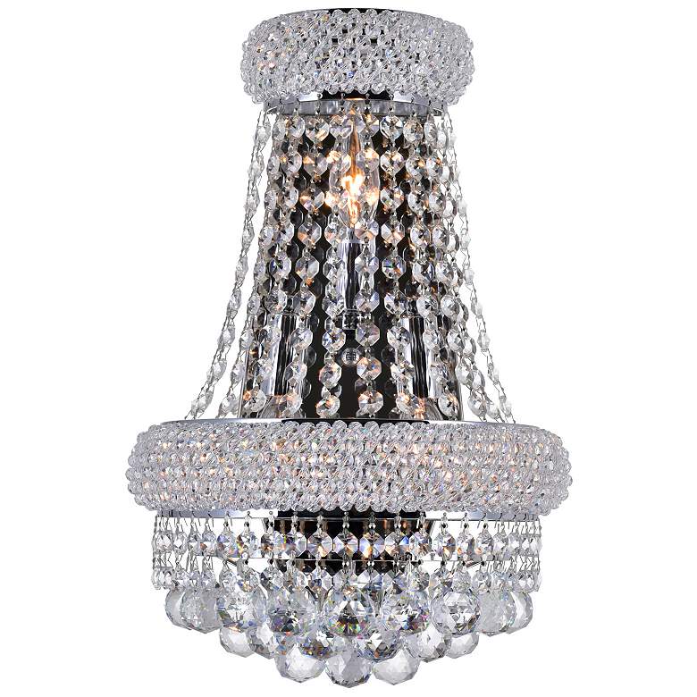 Image 1 Empire 3 Light Wall Sconce With Chrome Finish