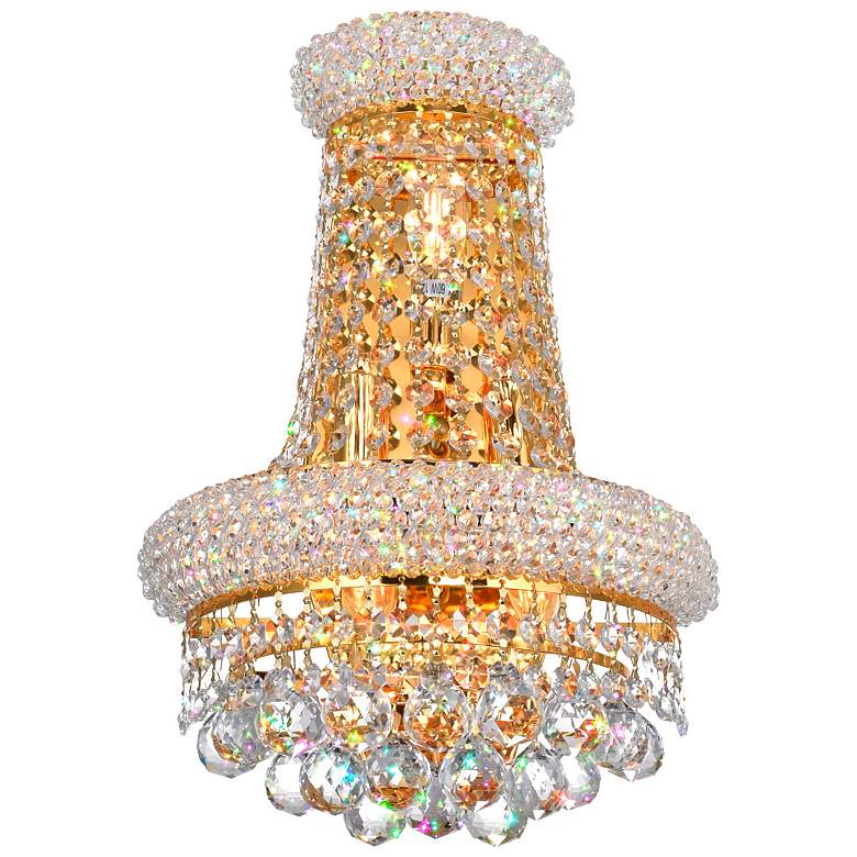 Image 1 Empire 3 Light Wall Sconce With Gold Finish